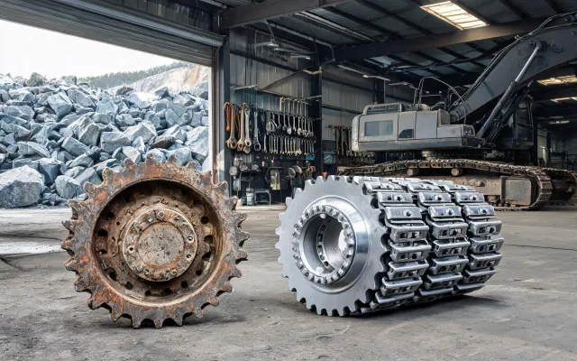 Hard-rock quarry track life case study